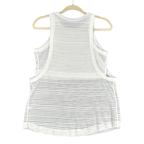 Lululemon White Clear and Present Muscle Tank Athletic Lightweight Womens Size 6 - Picture 2 of 5